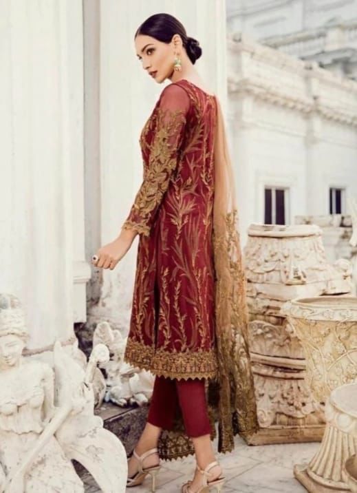 Full Heavy Embroidered Unstitched Chiffon Collection