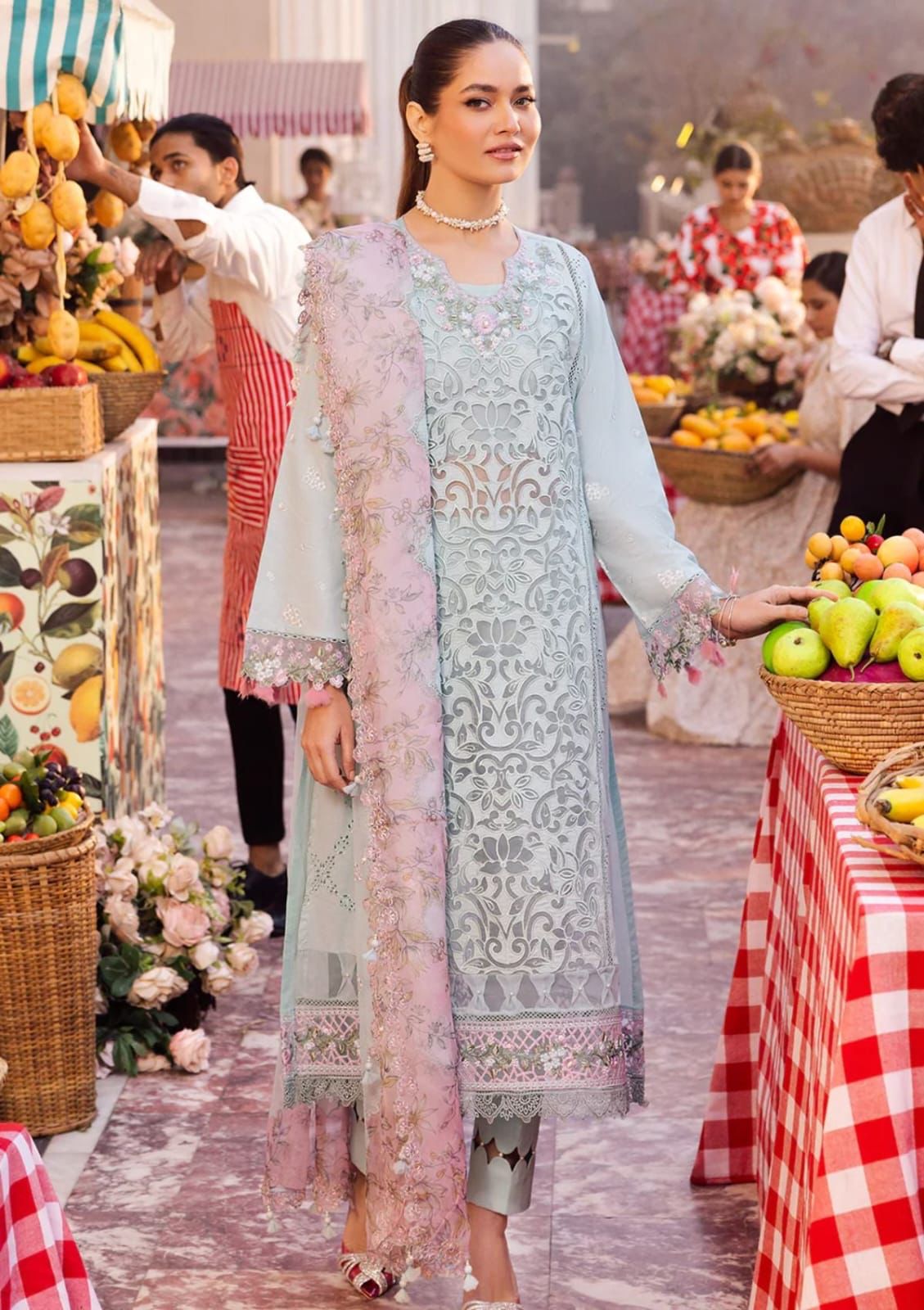 Full Heavy Embroidered Lawn & Cotton Luxury Festive Collection (Copy)