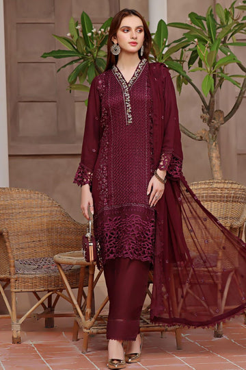 Full Heavy Chickenkari Embroidered Chiffon Collection 2025