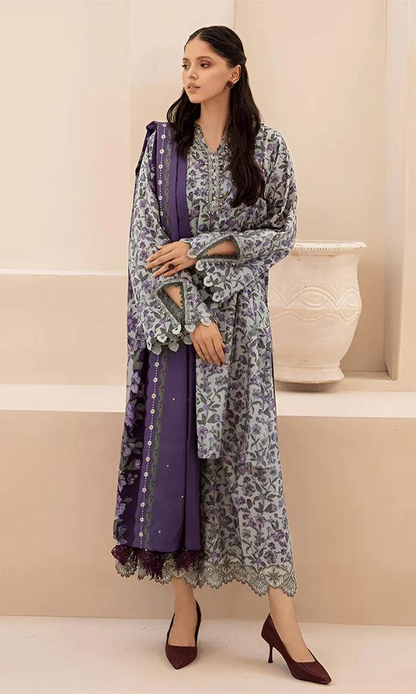 DIGITAL PRINTED 3PC Women's Unstitched Suit